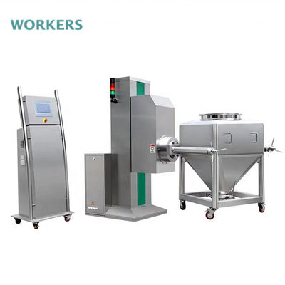 جودة  PLC Touch Screen 1000L Lifting Hopper IBC Bin Mixer For Nutraceuticals مصنع