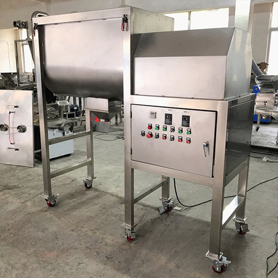 5.5kw 500L التوابل مسحوق مسحوق الصباغ التجاري مزدوجة مجداف الشريط الأفقي خلاط