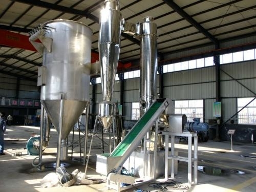 25-60kg / H الفولاذ المقاوم للصدأ الروتاري فلاش مجفف تغذية آلة التجفيف الصناعية