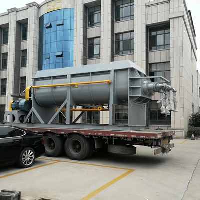 10 دورة في الدقيقة إلى 25 دورة في الدقيقة 4KW مجفف المجذاف المجوف الموفر للطاقة آلة تجفيف الحمأة