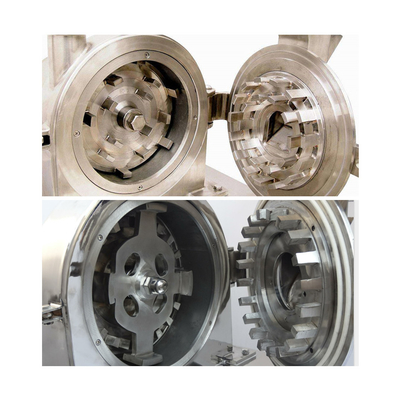 GMP 100-300kg / H كسارة عالمية موفرة للطاقة قابلة للتعديل شبكة الغذاء الطاحن