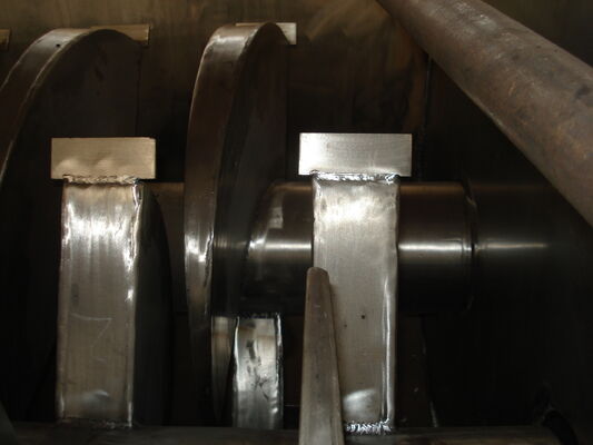 مجفف مجداف بشفرة مجوفة أفقي لتوفير الطاقة