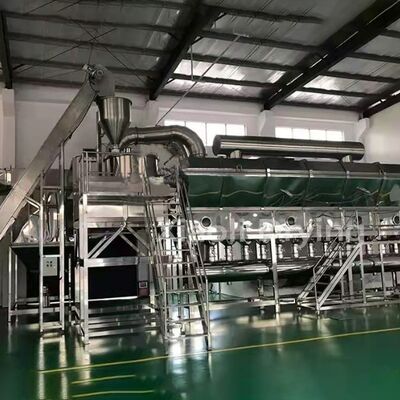 مجفف سرير مائع الهواء الساخن للحبيبات الصيدلانية