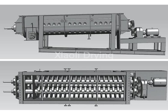 KJG Series pharmaceutical powders hollow paddle dryer with adjustable drying time