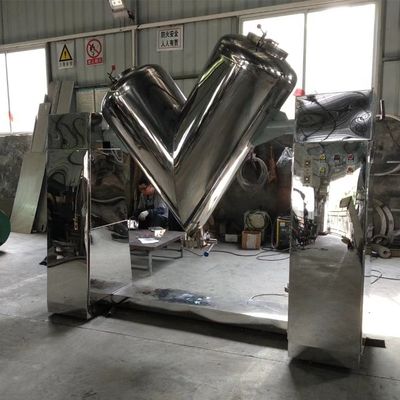 CE SUS304 V نوع مسحوق خلط آلة مرآة مصقول مسحوق المنظفات خلاط