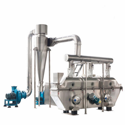 الطب العشبي الاهتزازي المميعة مجفف السرير لوتس الجذر مسحوق الخميرة آلة مجفف