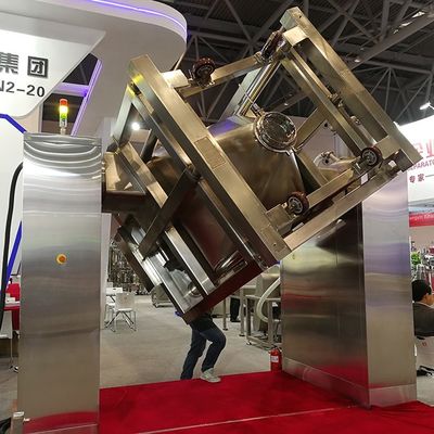 ذراع واحدة مربعة الشكل مخروطية الشكل IBC Bin Blender خلاطة كيميائية صناعية صيدلانية